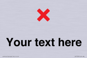 Custom plain background, red cross sign